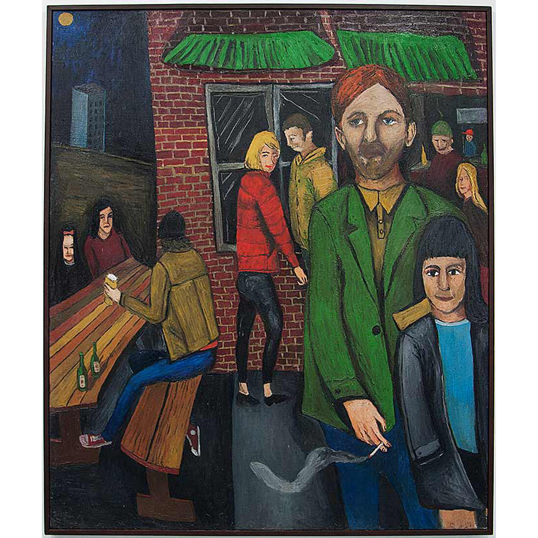 Ben Clarke, At The Hawley Arms  2013, Oil on canvas, 190 x 150 cm