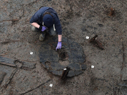 Ritrovamento di una ruota dell'Età del Bronzo