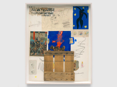 Raymond Saunders, Notes from LA, exhibition view. Courtesy of David Zwirner Gallery