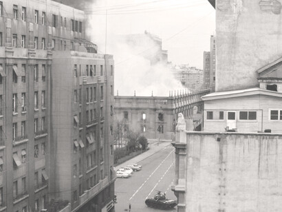 Bombardeo de las tropas de Pinochet al Palacio de La Moneda, el 11 de septiembre de 1973
