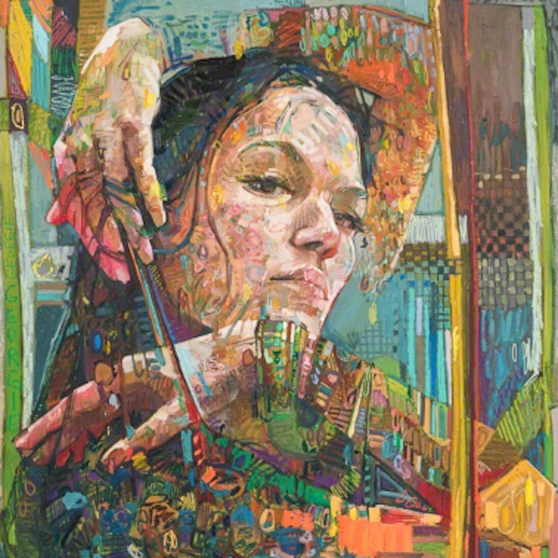 Andrew Salgado, Egypt (Fiddle and Drum), 2016. Courtesy of Beers gallery