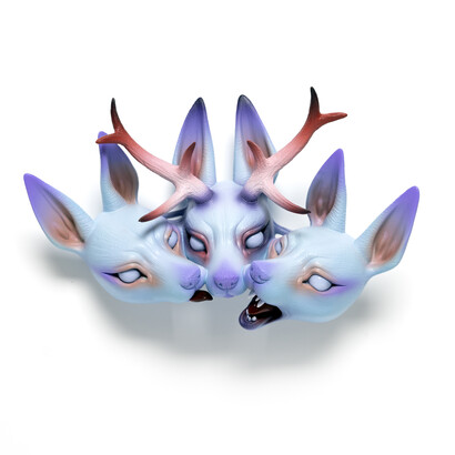 Erika Sanada, Put your head together. Courtesy of Corey Helford Gallery