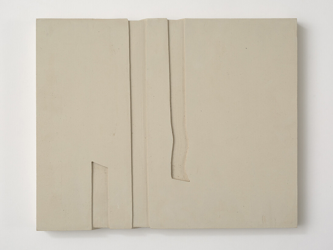 Anna-Bella Papp, untitled, 2014, clay, 29.5 x 23.5 x 2.5 cm, 11 5/8 x 9 1/4 x 1 ins, Copyright the artist; Courtesy the artist and Stuart Shave/Modern Art, London