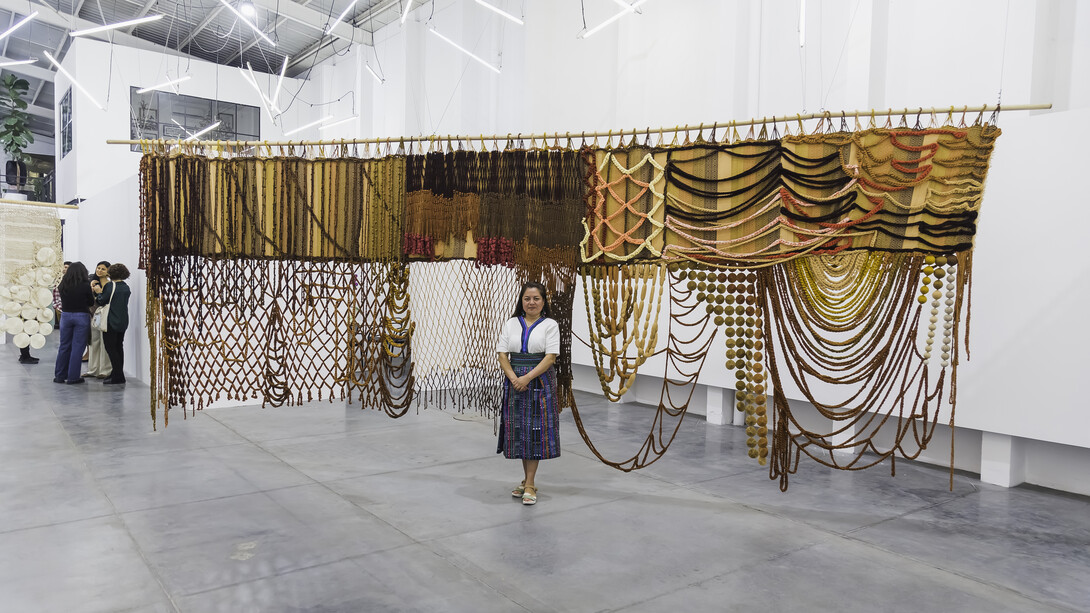 Angélica Serech, Temps entrelacé – deep time, exhibition view. Courtesy of the International Red Cross and Red Crescent Museum