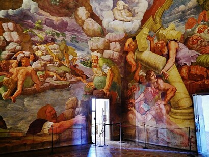 La Sala dei Giganti, Palazzo Te, Mantova, Italia