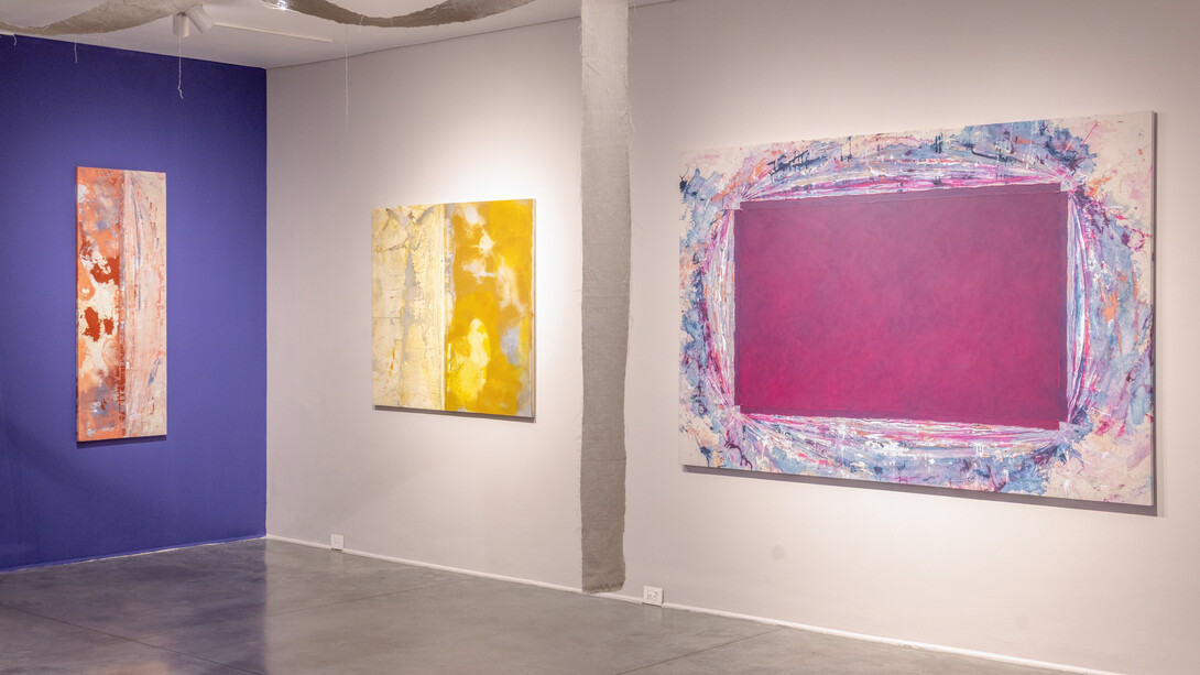 Verónica Lehner, De ruidos, desbordes y otras fricciones, vista de exhibición. Cortesía de Galería La Cometa