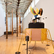 Osman Khan, Road to hybridabad, exhibition view. Courtesy of MASS MoCA 