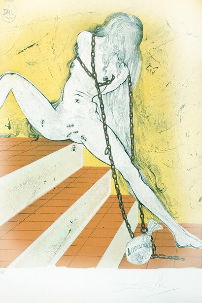 Dali, Protégez-la des erreurs du destin. L'on dit, par exemple, que ce qui est important pour l’homme, c’est le plaisir, c’est se sentir bien, même en souffrant ou en faisant souffrir