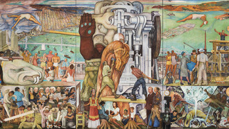 Diego Rivera, «Unidad Panamericana» (Paneles centrales)