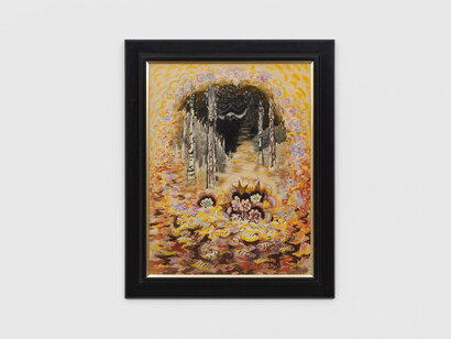 Charles Burchfield, The Fragrance of Spring (Bee Hepaticas), watercolor, charcoal, and chalk on paper, photo by Ben Westoby. Courtesy of the artist and Modern Art, London