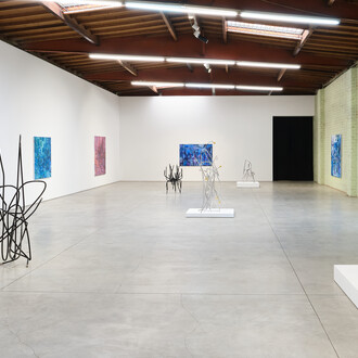 Josh Callaghan and Elizabeth Schwaiger, Drawing room, exhibition view. Courtesy of the artist and Night Gallery, Los Angeles. Photography by Chris Hanke