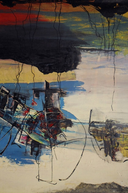 Gianni Bertini. Il Tempo. Courtesy of Galleria d'arte Roccatre