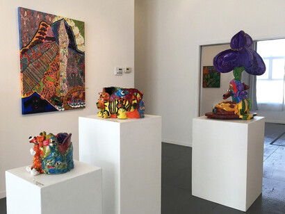 Maija Peeples-Bright, Exhibition view. Courtesy of Transmission Gallery