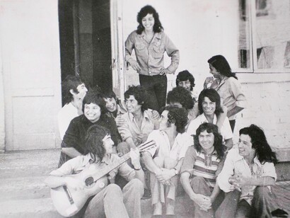 Una parte del gruppo dei ragazzi cileni inviati in Unione Sovietica nel 1973