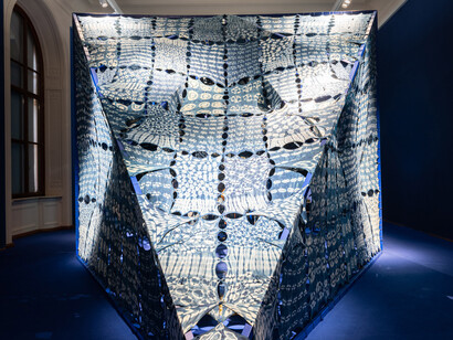 Tabita Rezaire, Calabash nebula: cosmological tales of connection, exhibition view. Courtesy of Weltmuseum Wien