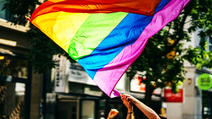 The LGBTQIA+ flag calling out for representation and recognition of all identities; acceptance for the LGTBTQIA+ community grows every day