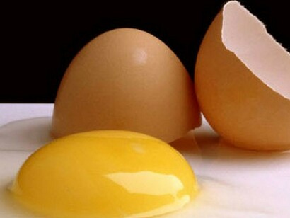 La yema de un huevo