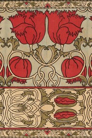 Charles Francis Annesley Voysey, Poppies, around 1895, G.P. & J. Baker Ltd., Swaisland Print Works, Photo: Brain Trust Inc.
