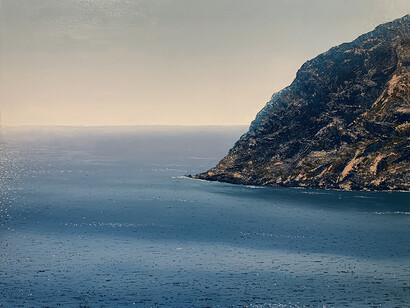 Benoît Trimborn, "Sifnos," Oil on canvas, 28¾ x 36¼ (73 x 92cm)