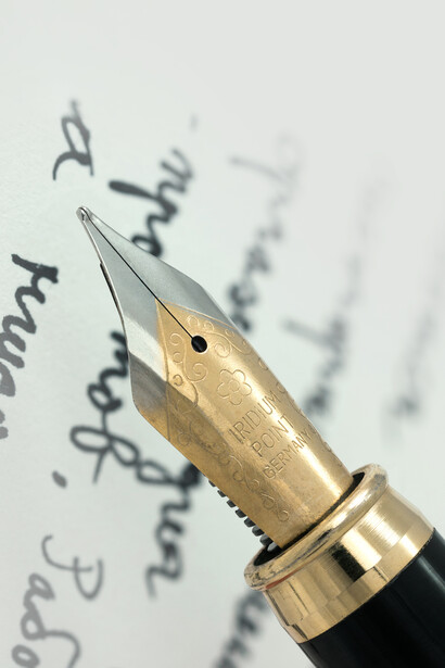 Punta de una pluma fuente