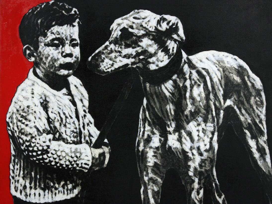 Lorcan Vallely, Boy With Greyhound