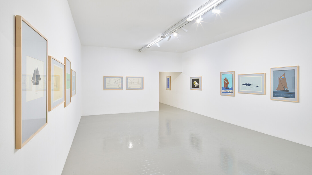 Ian Hamilton Finlay, Fragments, exhibition view. Courtesy of Galleria Massimo Minini 