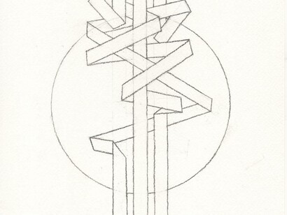 Moon #3 - charcoal on paper