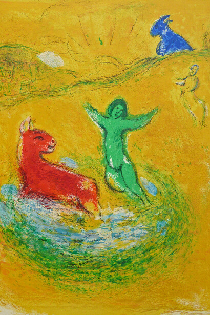 Marc Chagall, The wolf pit, Daphnis and Chloe