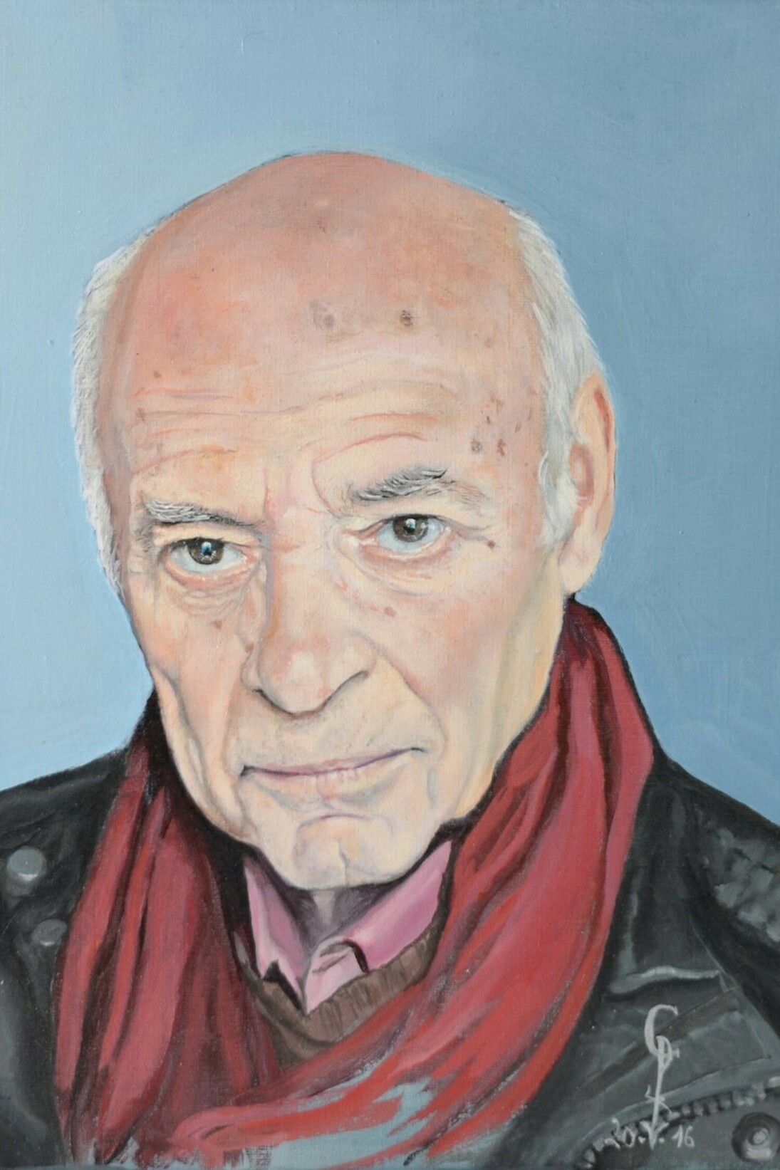Carmen Panciroli, Gino, 2016, olio su tela di lino, cm. 30x24. Courtesy of Galleria 8,75 Artecontemporanea