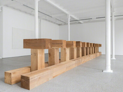 Carl Andre & Enrico Castellani. Courtesy of Gallery Greta Meert