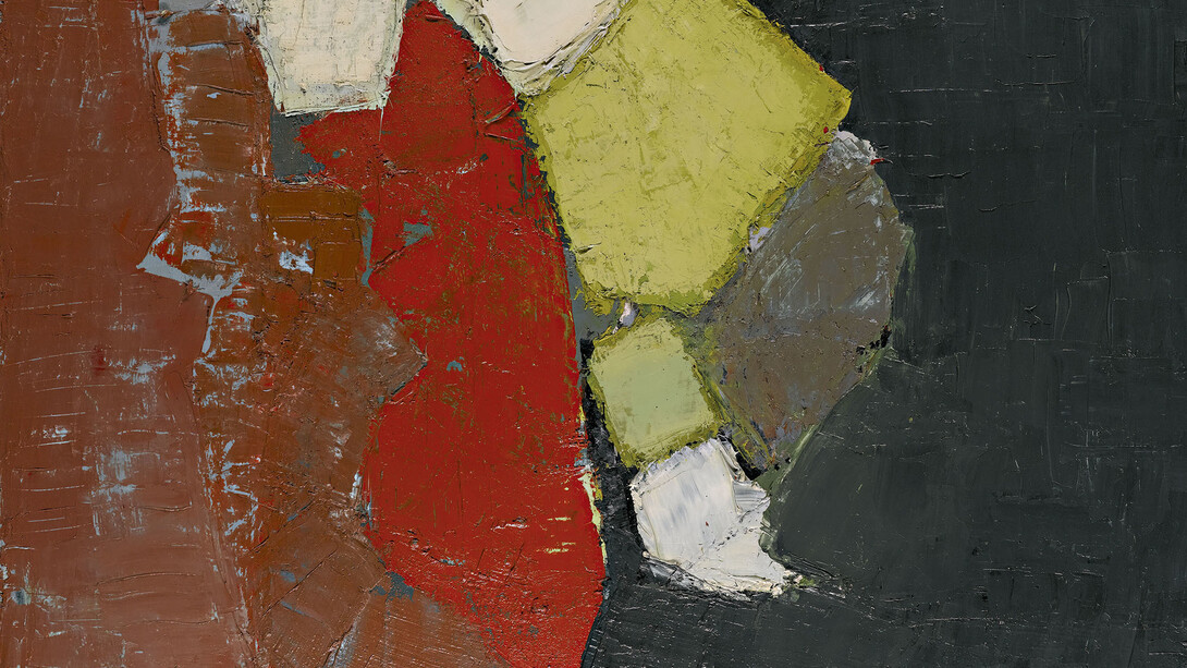 De Staël, Nicolas, Composition, 1949, huile sur toile, 73 x 100 cm, Courtesy Galerie Boulakia