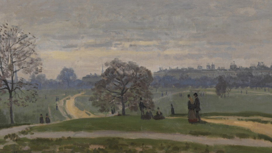 Claude Monet, Hyde Park, 1871, Huile sur toile. Museum of Art, Rhode
Island School of design, Providence, don de Mrs Murray S. Danforth.Photographie
par Erik Gould. © Courtesy of Museum of Art, Rhode Island School
of design, Providence