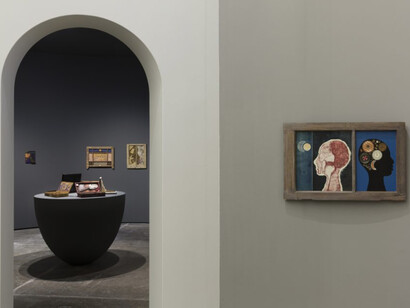Betye Saar. Uneasy Dancer, Exhibition view. Courtesy of Fondazione Prada