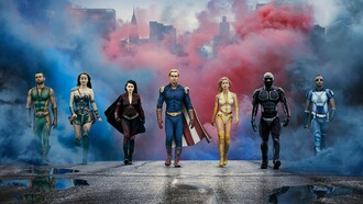 Some cast members from the hit TV series The Boys from Amazon Studios