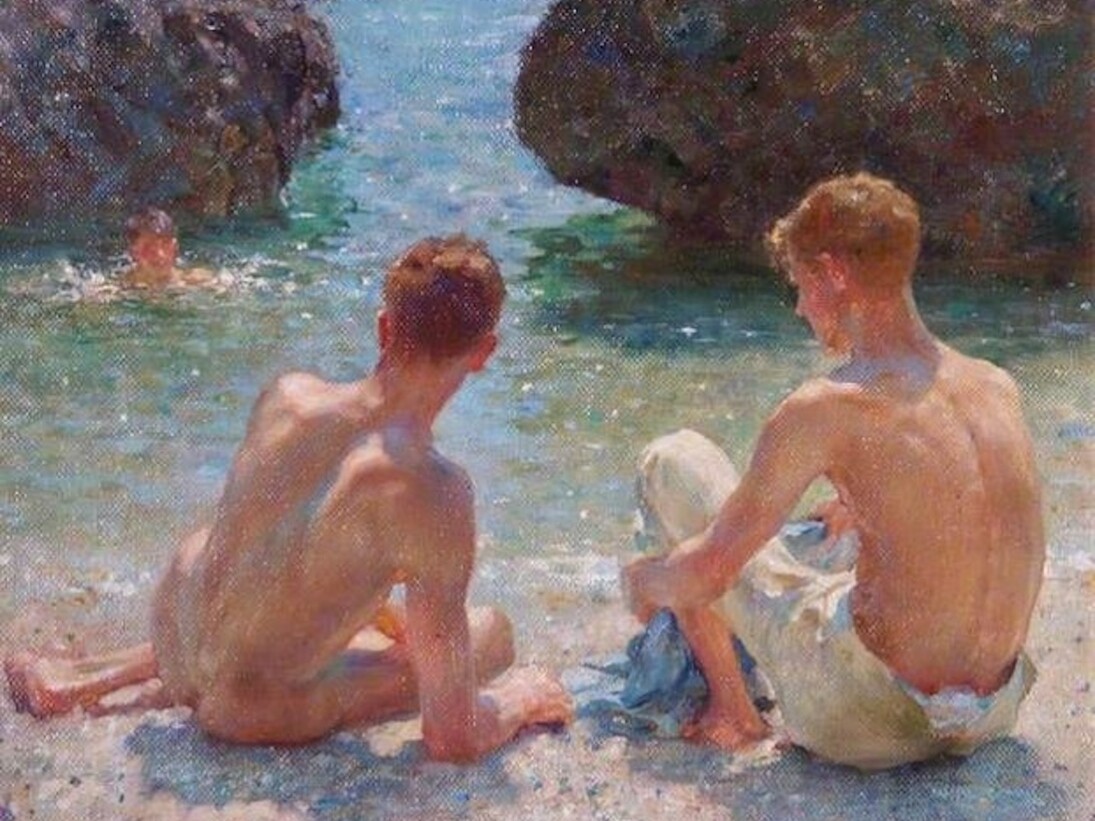 Henry Scott Tuke The Critics 1927 Courtesy of Leamington Spa Art Gallery & Museum (Warwick District Council)