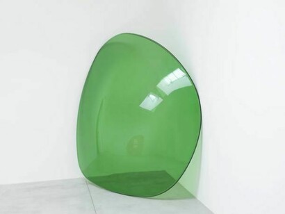 Alex Israel, Image of "Lens (Jade)" from the 2013 solo exhibition at Le Consortium in Dijon. Photo: Zarko Vijatovic