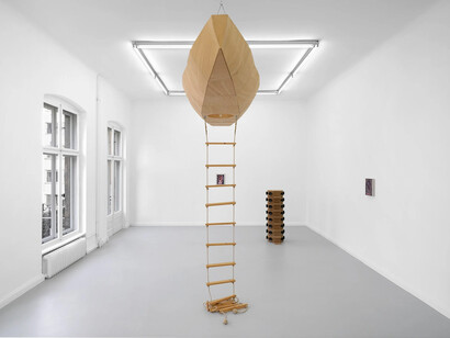 Leunora Salihu and Albrecht Schnider, A plant. A person. A life, exhibition view. Courtesy of Galerie Thomas Schulte