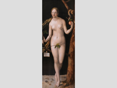 Eva, 1507. Óleo sobre tabla, 209 x 80 cm. Courtesy of Museo del Prado