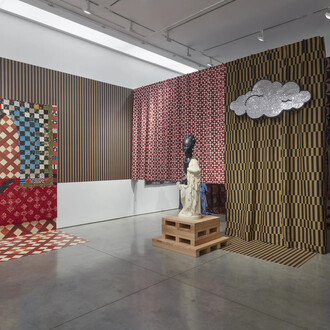 Sanford Biggers, The gift of tongues, exhibition view. Courtesy of Boesky Gallery
