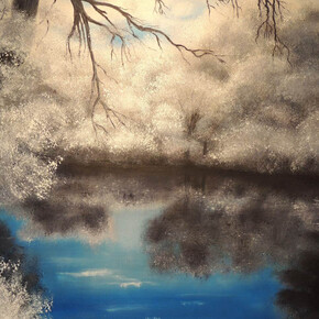 Janet Wilson, Winter Frost, Oil on Canvas, 24" x 30"