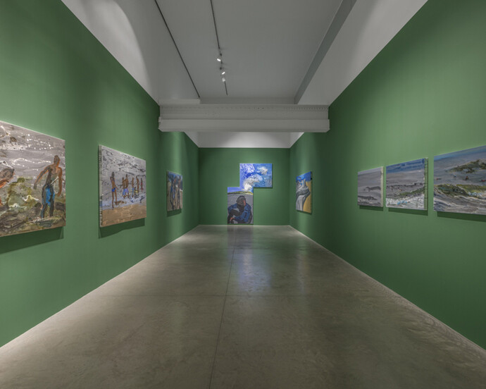 Rainer Fetting, Exhibition view. Courtesy of Albertz Benda
