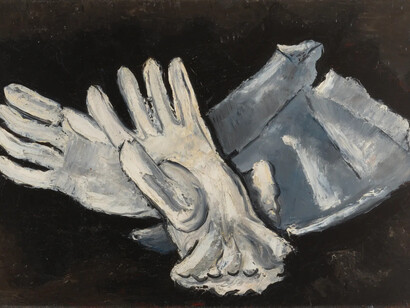 Marsden Hartley, Ladies' gloves no. 2 (detail), 1937-38. Courtesy of Schoelkopf Gallery