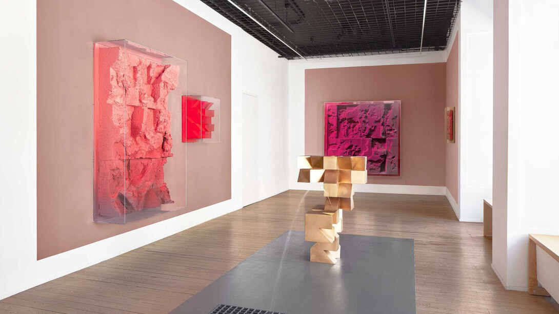 Jan Albers, ROughrOuge, vue de l’exposition. Avec l’aimable autorisation de Galerie Lange + Pult
