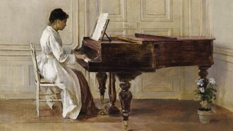 Theodore Robinson, At the piano
