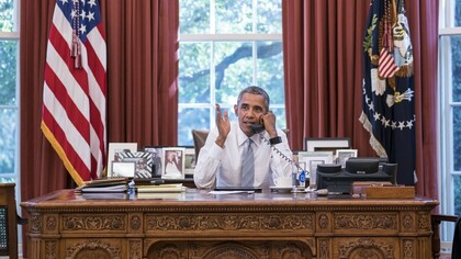 Barack Obama en el despacho oval