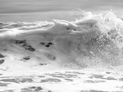 Clifford Ross, Hurricane LVIII (detail), Edition of 5, 48 x 82" (framed). Courtesy of Leila Heller Gallery