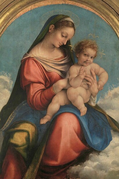 Cesare da Sesto, Madonna con il Bambino, 1523, tavola, cm 88 x 65, Milano, Museo d’Arte Antica del Castello, Sforzesco, Pinacoteca, inv. 469