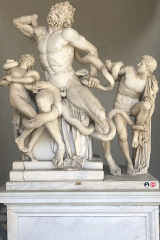 Laocoön and His Sons in Vatican museum, Italy