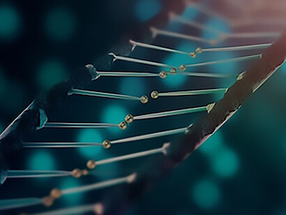 Visual depiction of the human DNA chain