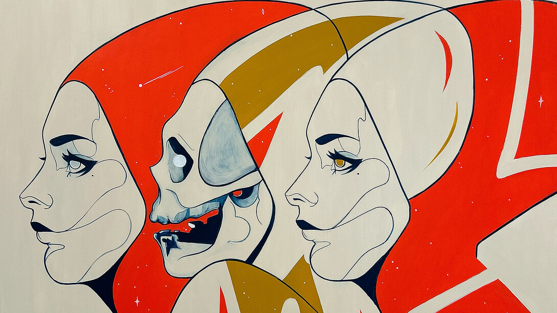 Raymond Argumedo, Sky deities II (detail), 2025. Courtesy of Thinkspace Projects